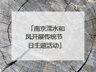 南京溧水和凤开展传统节日主题活动